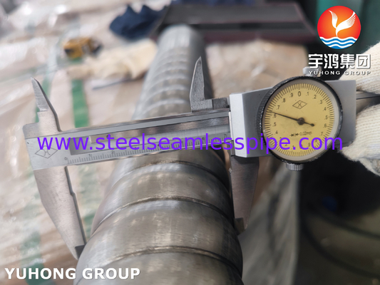 Tubo de acero inoxidable corrugado ASTM A312 TP310S para intercambiador de calor