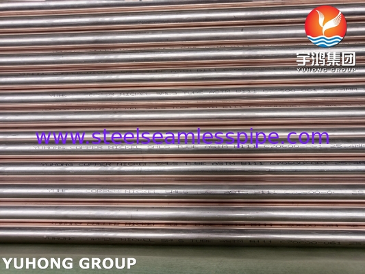 Tubo de cobre y níquel ASTM B111 UNS C70600 O61 Tubo de intercambiador de calor Cu90Ni10