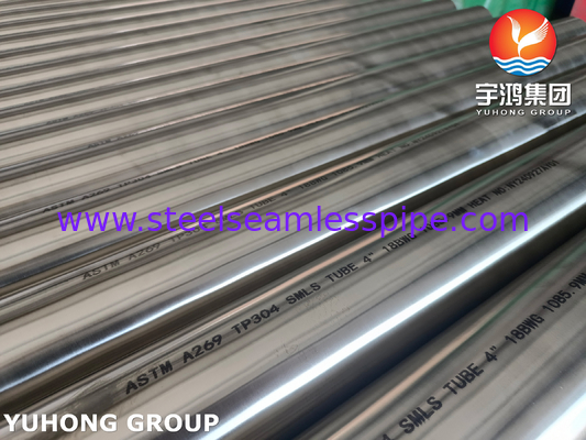 ASTM A269 TP304 Tubos sin costura de acero inoxidable con acabado recocido brillante