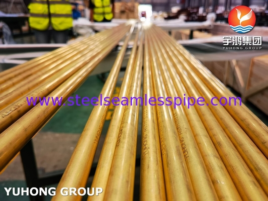 ASME SB111 C68700 Tubos de latón sin costura O61 para intercambiadores de calor