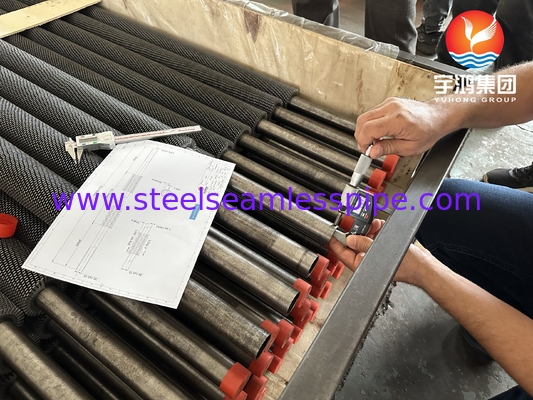 ASME SA213 T22 Tubos de aleación de acero HFW con aletas dentadas para proyectos de refinerías