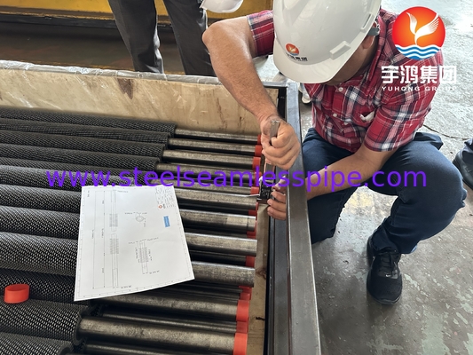 ASME SA213 T22 Tubos de aleación de acero HFW con aletas dentadas para proyectos de refinerías