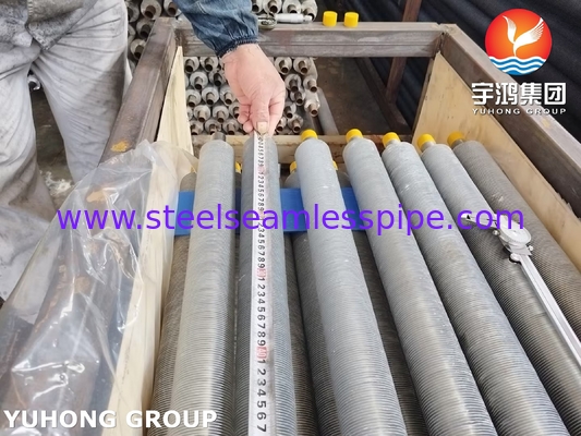 Tubo de aleta de acero inoxidable ASTM A249 TP304L tipo L con tira de aluminio para enfriador de aire