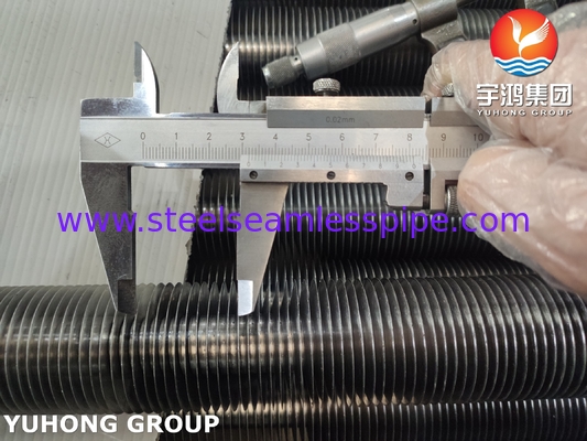 ASTM A179 Tubo de aluminio 1010 con aletas incrustadas de tipo G para gas a gas y gas a líquido