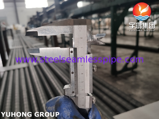 ASTM A179 Tubo de aluminio 1010 con aletas incrustadas de tipo G para gas a gas y gas a líquido