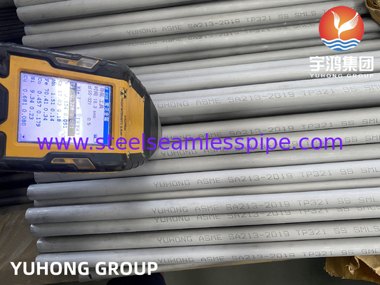 ASTM A213 TP321 1.4541 S32100 Tubo sin costura de acero inoxidable para intercambiadores de calor tirados en frío