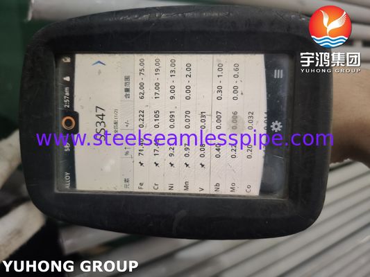 Tubo sin costura de acero inoxidable ASME SA213 TP347 S34700 para condensador