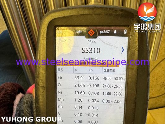 Tubo sin costura recocido brillante de acero inoxidable ASME SA312 TP310S para tuberías petroquímicas