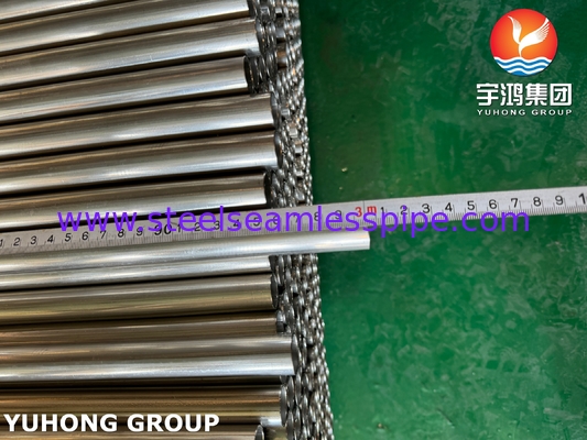 Tubo soldado de acero inoxidable ASTM A249 TP316L Tubo de intercambiador de calor de caldera supercalentador recocido brillante