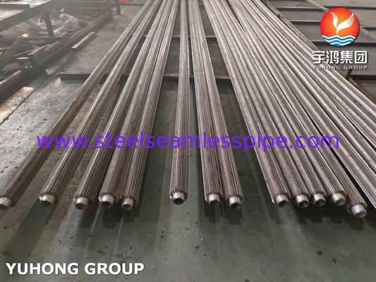Tubo de aleta de unión longitudinal ASTM A213 TP316L para sistemas de refrigeración de refrigeradores de aceite