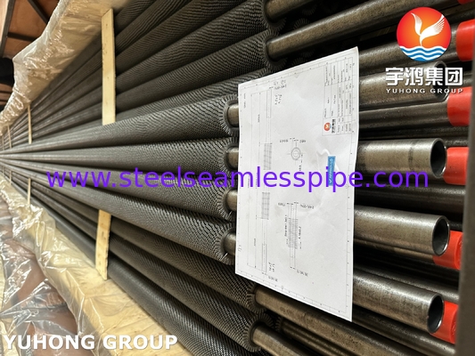 ASTM A213/ ASME SA213 T22 Tubo con aletas serradas HFW Dos puertos pueden ser doblados en U para Generador de Vapor de Recuperación de Calor