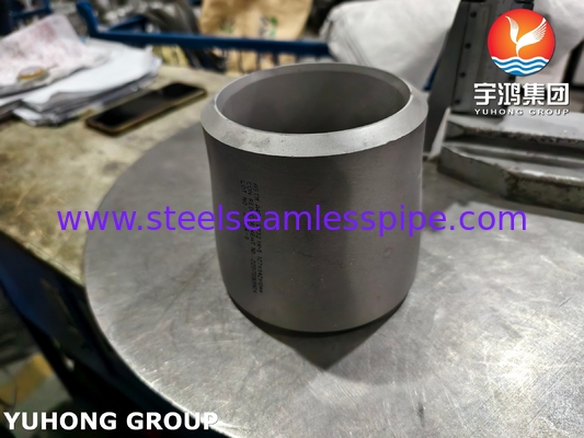 Reductor concéntrico de acero inoxidable ASTM A403 WP321H ASME B16.9, conexión soldada a tope