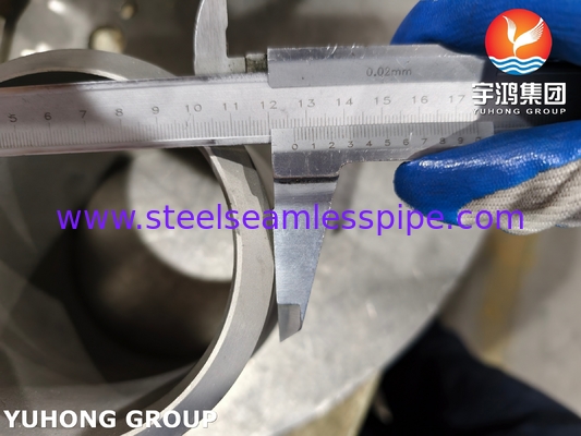 Reductor concéntrico de acero inoxidable ASTM A403 WP321H ASME B16.9, conexión soldada a tope