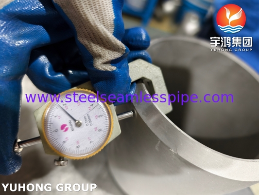Reductor concéntrico de acero inoxidable ASTM A403 WP321H ASME B16.9, conexión soldada a tope