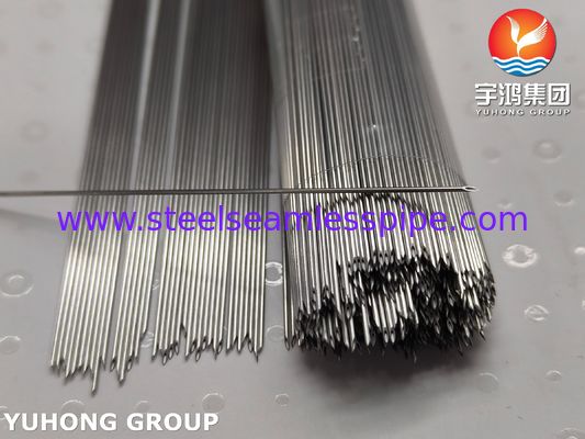 Tubo de aguja de permanencia intravenosa de acero inoxidable de grado médico SUS304, punta con corte posterior