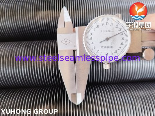 Tubo aleteado tipo G ASTM A213 T5 con aleta de acero al carbono para intercambiador de calor de horno
