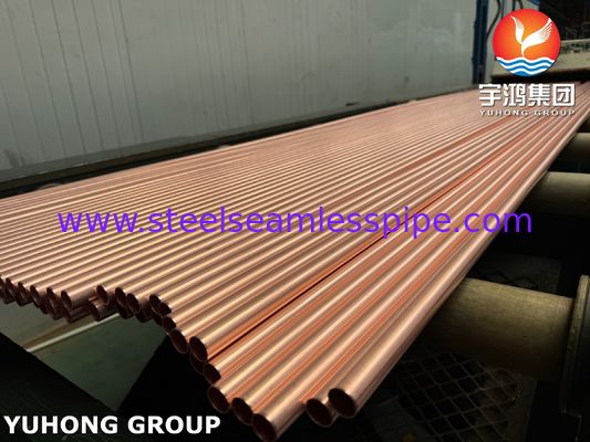El tubo de cobre ASTM B111 C12200 para intercambiador de calor de condensador