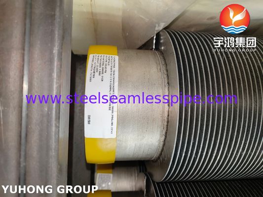 Tubo aleteado HFW de espiral sólido de alta frecuencia ASTM A376 TP347H con 11Cr