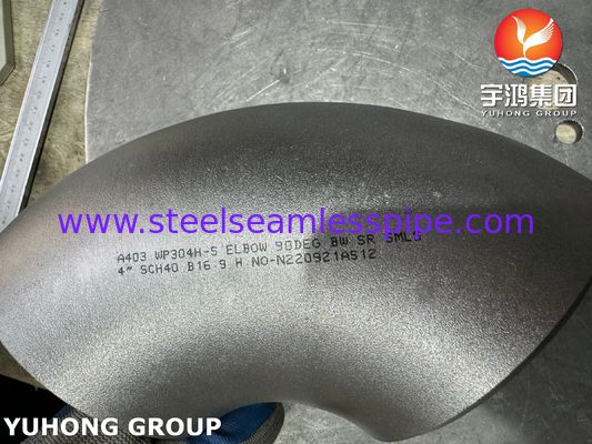 El material de acero inoxidable de ajuste de corto alcance con codo de extremo de acero inoxidable B169