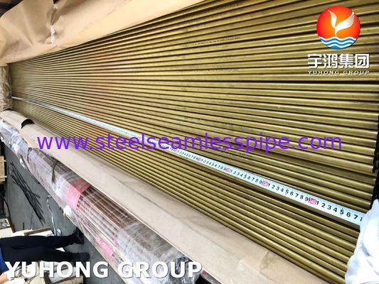 Tubo Cooper Alloy B111 C68700 O61 Recocido, Tubo sin costura de latón de aluminio para intercambiador de calor de agua de mar