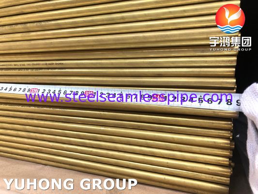 Tubo Cooper Alloy B111 C68700 O61 Recocido, Tubo sin costura de latón de aluminio para intercambiador de calor de agua de mar