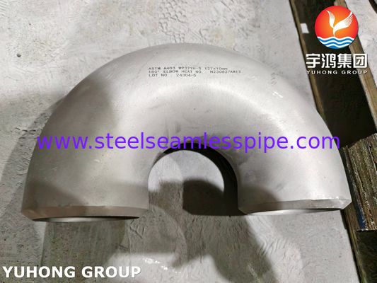 Codo de 180° ASTM A403 WP321H Acero Inoxidable ASME B16.9 Soldadura a tope