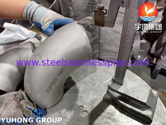 Codo de 180° ASTM A403 WP321H Acero Inoxidable ASME B16.9 Soldadura a tope