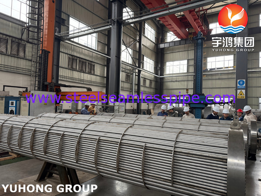 BV inspeccionado SA182 F11 GR.2 Concha de lámina de tubo y intercambiador de calor de tubo tipo TEMA R para una transferencia óptima de calor