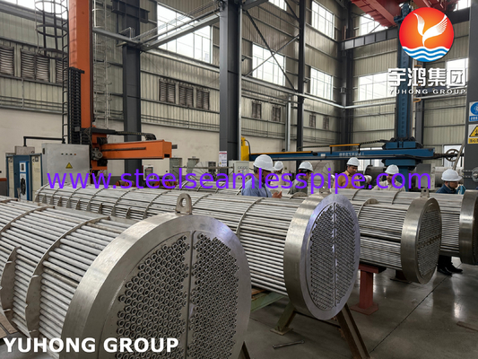 BV inspeccionado SA182 F11 GR.2 Concha de lámina de tubo y intercambiador de calor de tubo tipo TEMA R para una transferencia óptima de calor