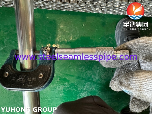 Tubo soldado ASTM A249 TP316L Schedule 10S para intercambiadores de calor y tubos de caldera