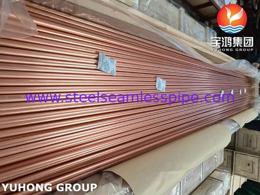 Tubo de aleación de cobre sin costura JIS H3300 C1220T para sistemas HVAC