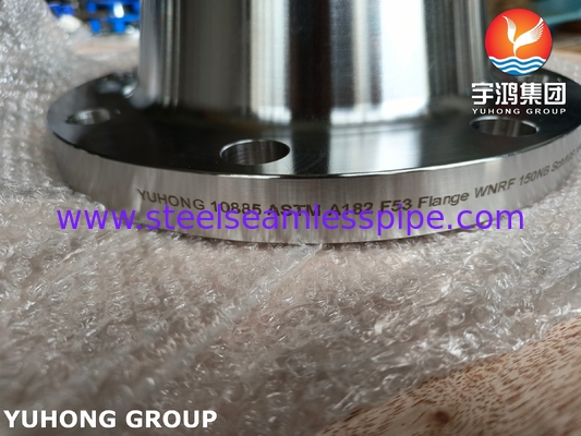 Brida ASTM A182 F53 WNRF Clase 150 a 2500 Conexión de tubería de alta presión