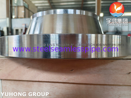 1/2" a 24" ASTM B462 UNS10276 WNRF Flansas de cuello de soldadura de aleación de níquel
