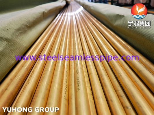 Tubo de cobre níquel ASTM B111 C68700 para condensadores e intercambiadores de calor