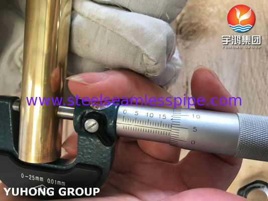 ASTM B111 C44300 Tubo de cobre y níquel para condensador y intercambiador de calor