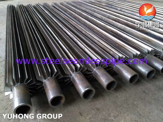 Tubo aleteado longitudinal ASTM SA210 Gr A1 con aleta de acero al carbono para intercambiador de calor