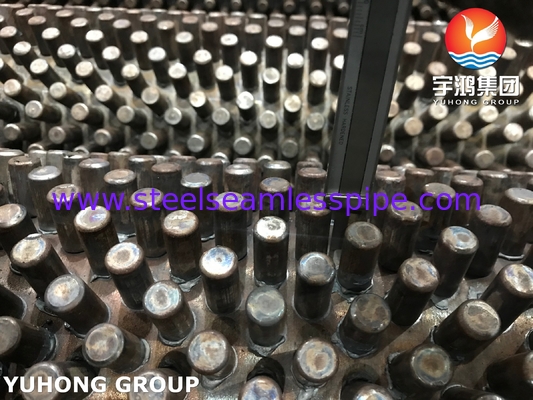 Tubo aleteado con espárragos de acero de aleación ASTM A213 T9 con espárragos de aleación / acero inoxidable para calderas o calentadores