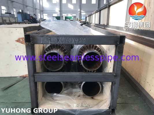 Tubo aleteado con espárragos de acero de aleación ASTM A213 T9 con espárragos de aleación / acero inoxidable para calderas o calentadores