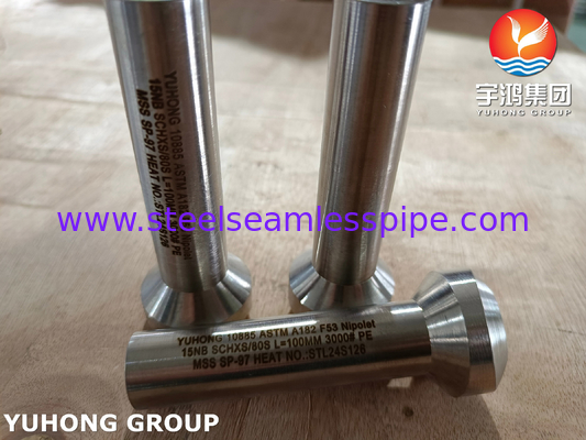 ASTM A182 F53 Acero Super Duplex 2507 Conexión Nipolet MSS SP-97