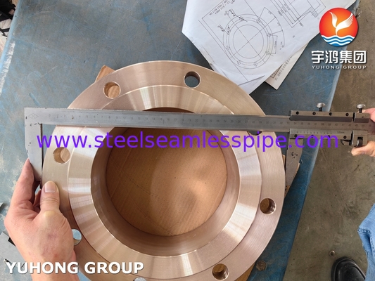 Brida de aleación de cobre níquel C70620 ASTM B283 para aplicaciones marinas