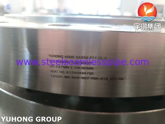 Placa tubular de acero de aleación ASME SA336 F11 Cl2 para intercambiadores de calor