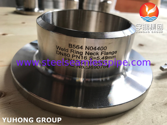 Brida WNRF N04400 ASTM B564 Cumplimiento Bridas Resistentes a la Corrosión de Alto Rendimiento