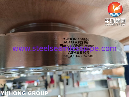 1/2" a 24" Bridas ASTM A182 F51 WNRF Clase 150-2500 Acero Dúplex Resistente a la Corrosión