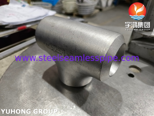 Tee igual de acero inoxidable WP316L de alta presión, conforme a ASTM A403, accesorios soldados a tope