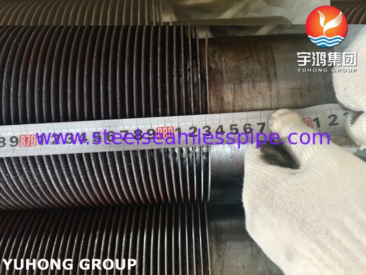 Tubo con aletas en espiral de acero al carbono A106 GR.B para recalentador y economizador
