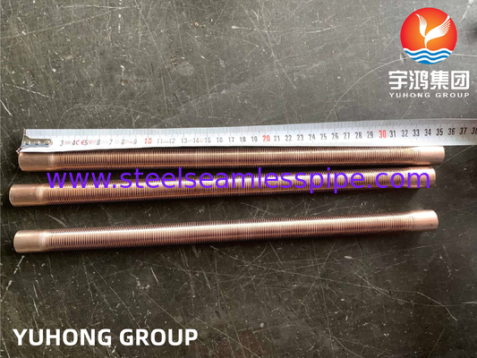 ASTM B111 C70600 Tubo de aleta baja de cobre y níquel de acero para intercambiadores de oído