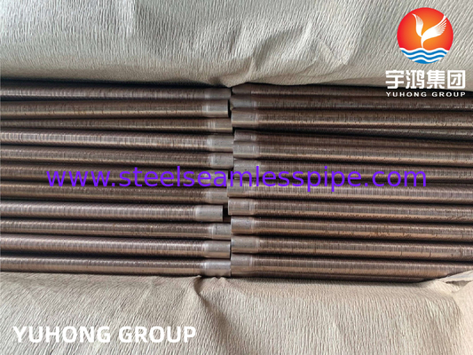 ASTM B111 C70600 Tubo de aleta baja de cobre y níquel de acero para intercambiadores de oído