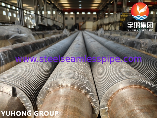 Tubo sin costura de acero aleado ASME SA335 P22 con aleta sólida HFW para sistema HRSG