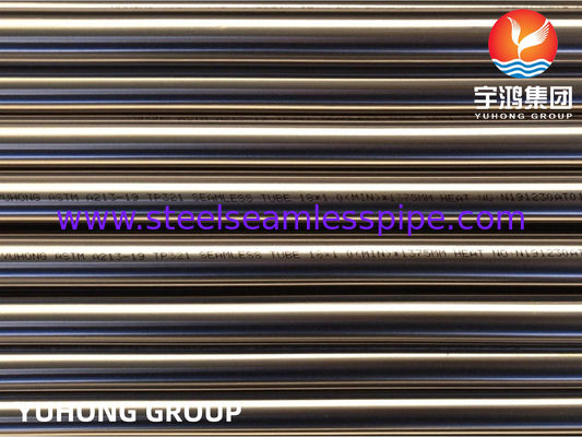ASME SA213 TP321 Tubo brillante BA para altas temperaturas en las industrias alimentarias