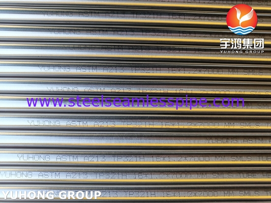 El tubo de intercambiador de calor de acero inoxidable ASTM A213 TP321H S32109 Brillante recocido